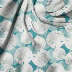 Sanddollarmuster Blau Stoff