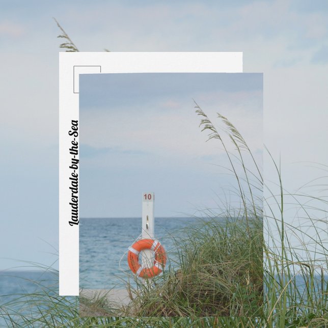 Sanddüne und Lebensring fotografische Küste Postkarte (Von Creator hochgeladen)