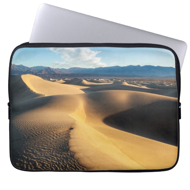Sanddünen im Death Valley, CA Laptopschutzhülle (Vorderseite)