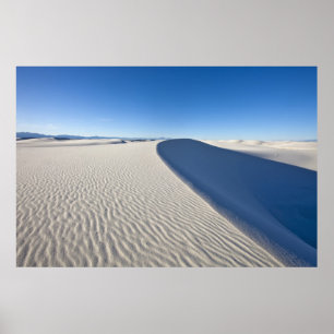 Sanddünen im Nationaldenkmal der Weißen Sande Poster
