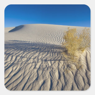 Sanddünen im White Sands National Monument in 3 Quadratischer Aufkleber