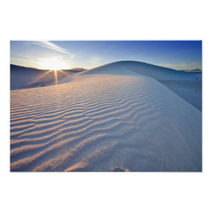 Sanddünen im White Sands National Monument in 5 Fotodruck