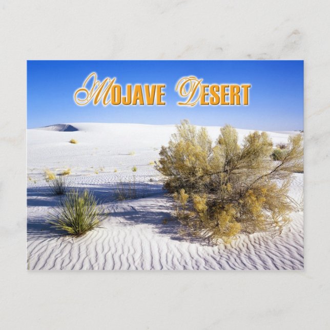 Sanddünen in der Mojave-Wüste, Kalifornien Postkarte (Vorderseite)