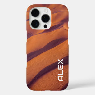 Sanddünen Luftbild - natürliche Wüstentextur iPhone 16 Pro Hülle