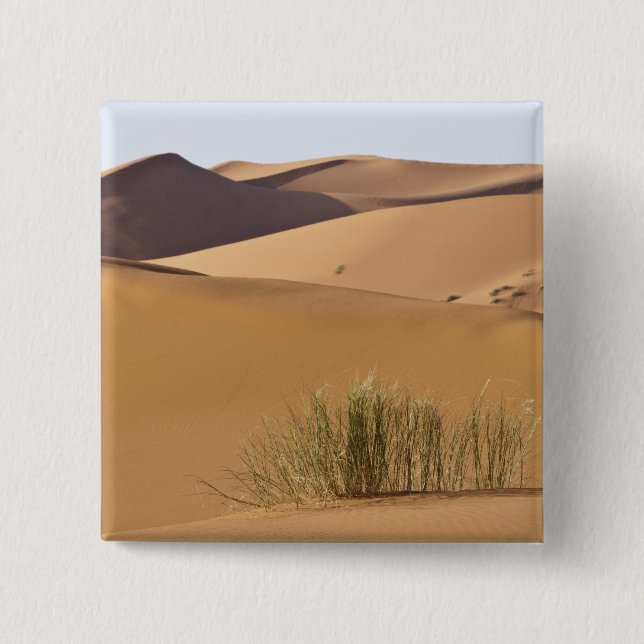 Sanddünen, Sahara-Wüste, Marokko Button (Vorderseite)