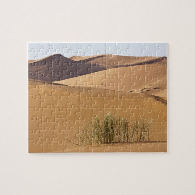 Sanddünen, Sahara-Wüste, Marokko Puzzle (Horizontal)