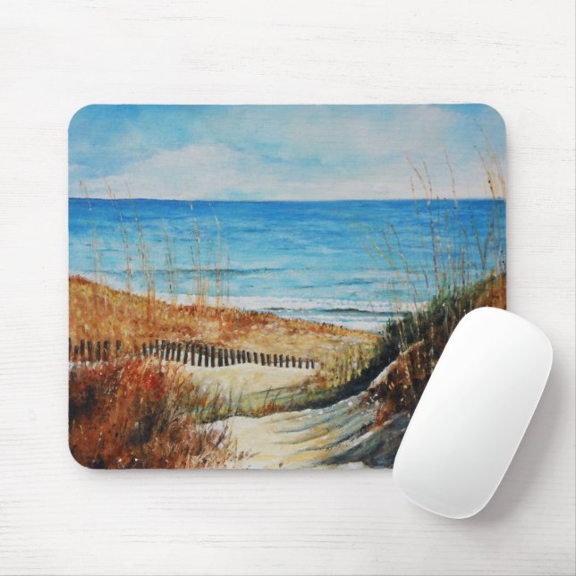 Sanddünen und Ozeanmalereien Mousepad (Mit Mouse)