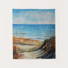 Sanddünen und Ozeanmalereien | Tapestry Wandteppich