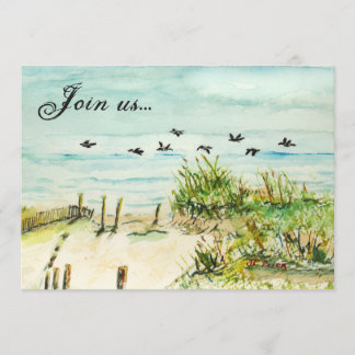 Sanddünen und Seagulls Außenbanks North Carolina Einladung