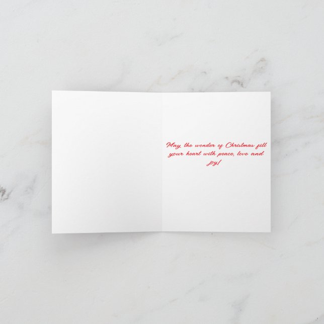 Sanddünen Weihnachtsstrand Thema gefaltete Karte (Innenseite)