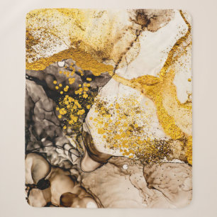 Sande Wildnis - ART. Goldener Swirl. Lebend und b Sherpadecke