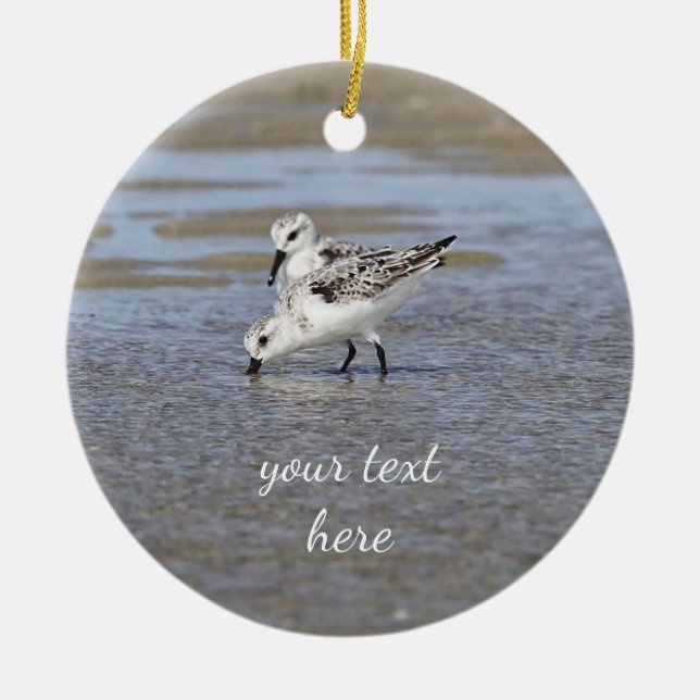 Sanderlings Keramik Ornament (Vorne)