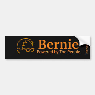 Sanders 2016 von den Menschen angetrieben Autoaufkleber