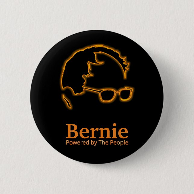Sanders 2016 von den Menschen angetrieben Button (Vorderseite)