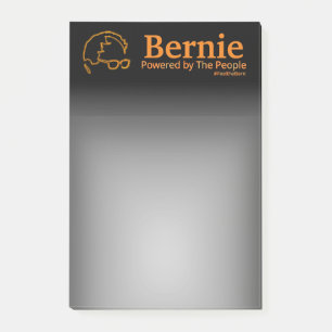 Sanders 2016 von den Menschen angetrieben Post-it Klebezettel
