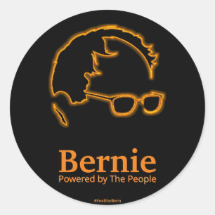 Sanders 2016 von den Menschen angetrieben Runder Aufkleber