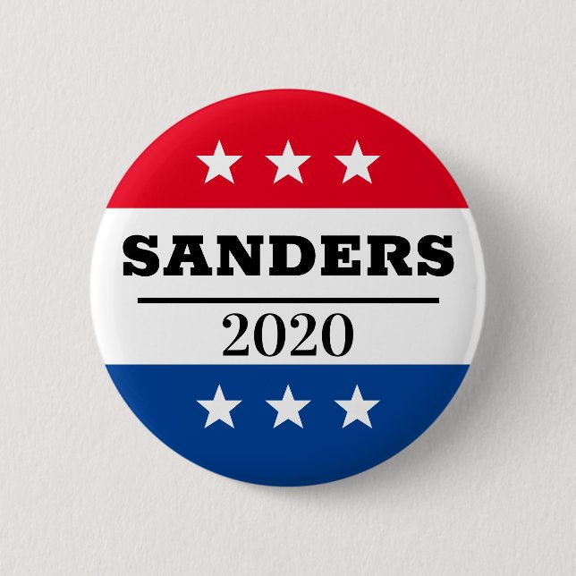 Sanders 2020 Button (Vorderseite)