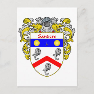 Sanders Coat of Arms (mantled) Postkarte