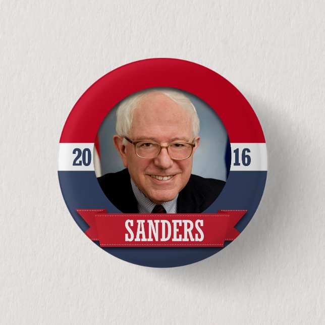 Sanders für den Präsidenten Button (Vorderseite)