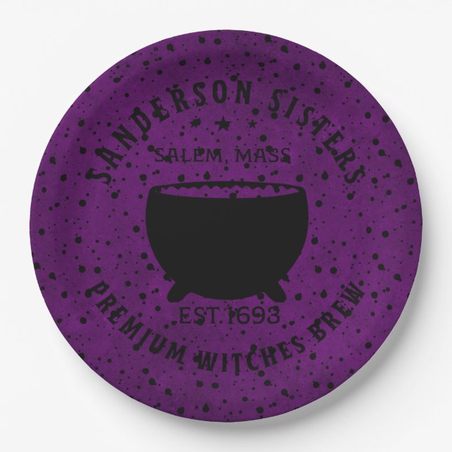 Sanderson Sisters Brewing Company Pappteller (Vorderseite)