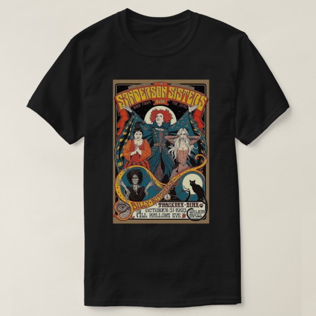 Sanderson Sisters LIVE Poster T-Shirt (Design vorne)