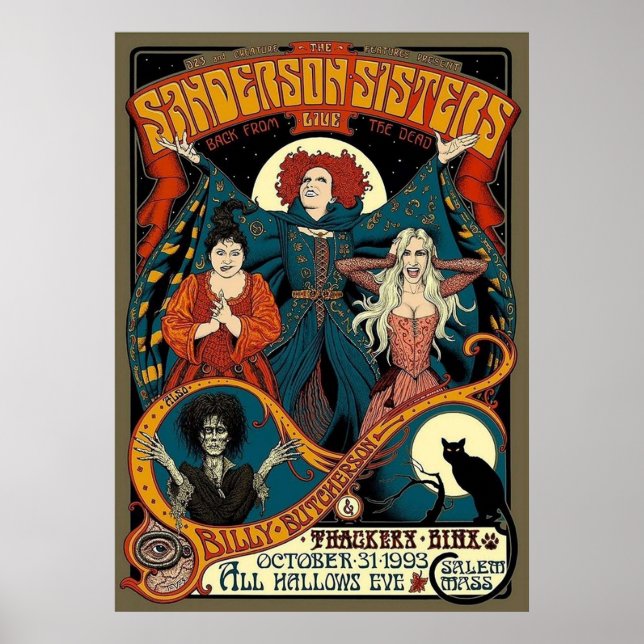 Sanderson Sisters Vintag Poster (Vorne)