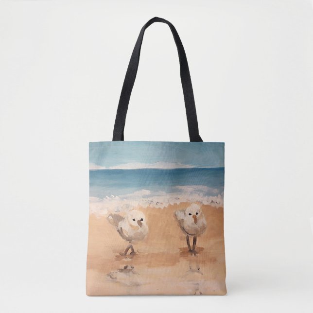 Sandfänger am Meeresufer Tote Bag (Vorderseite)