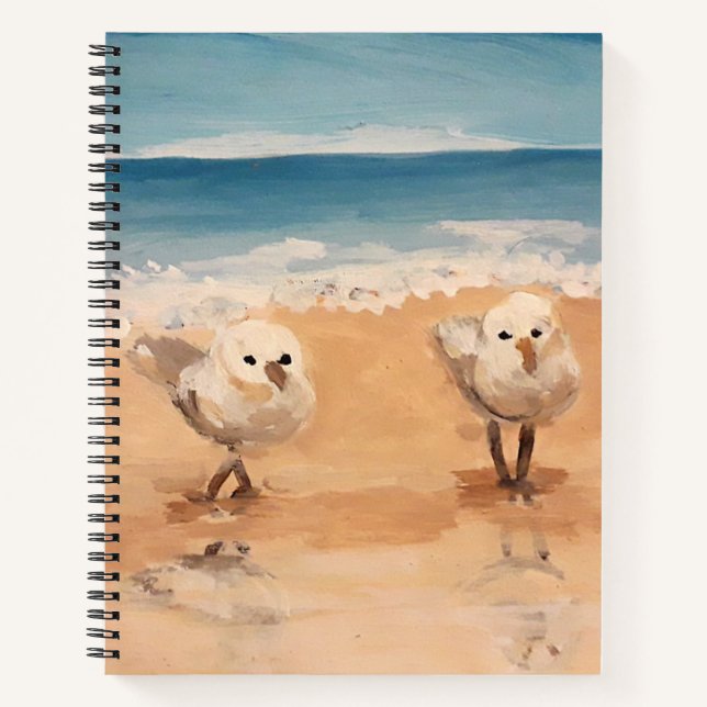 Sandfänger am Sea Shore-Notebook Notizbuch (Vorderseite)