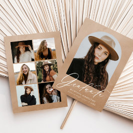 Sandfarben-Arch 7 FotoCollage Abschluss Ankündigung