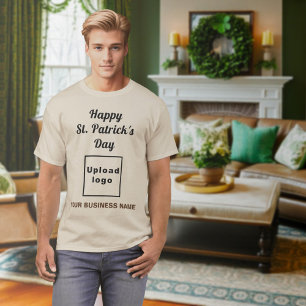 Sandfarbenes St. Patrick's Day Business T-Shirt