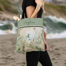 Sandgräser und Blume Monogram