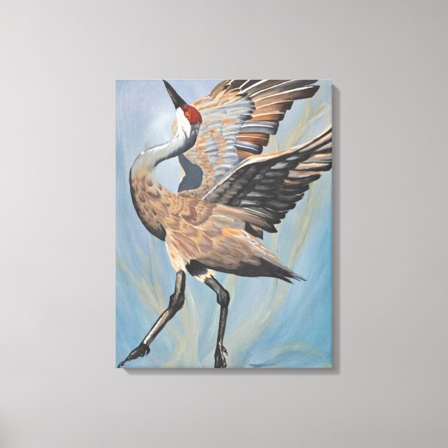 Sandhill Crane canvas print Leinwanddruck (Vorderseite)
