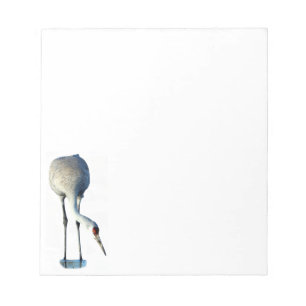 Sandhill Crane Foto Stationery Notepad Notizblock