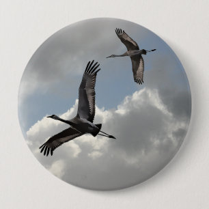 SANDHILL CRANES BUTTON