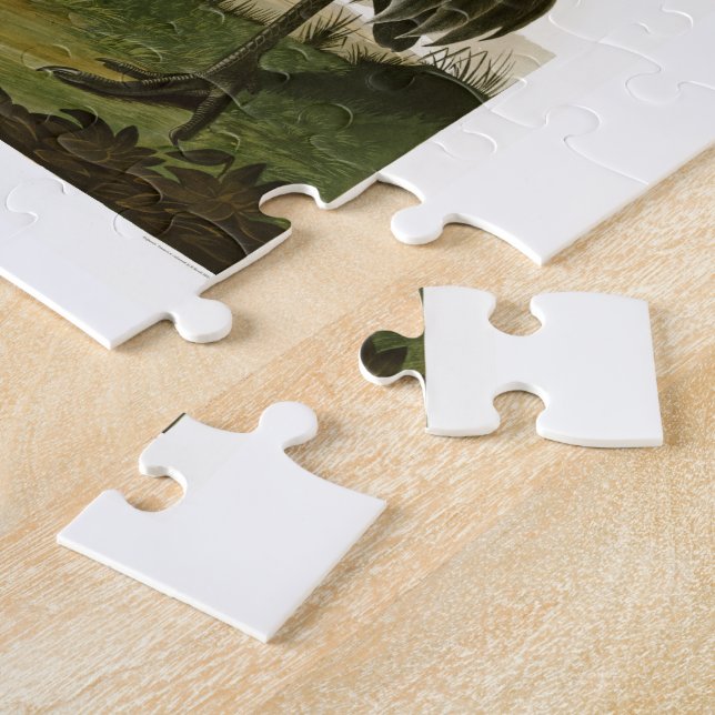 Sandhill Kran-John James Audubon-Vögel von Amerika Puzzle (Seite)