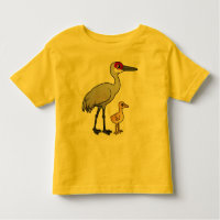 Sandhill Kran mit Küken