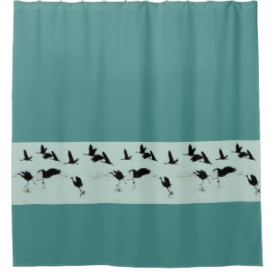 Sandhill Kran-Vogel-Tiertier-Duschvorhang Duschvorhang