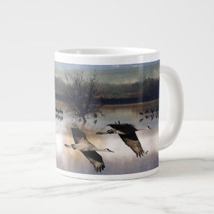 Sandhill-Krane-Vögel Flying Wildlife Jumbo-Tasse