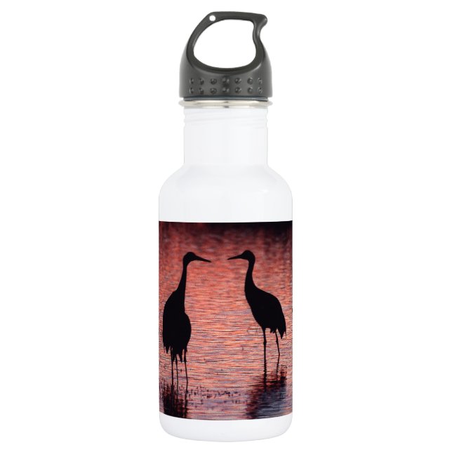 Sandhügelkrane Trinkflasche (Vorderseite)