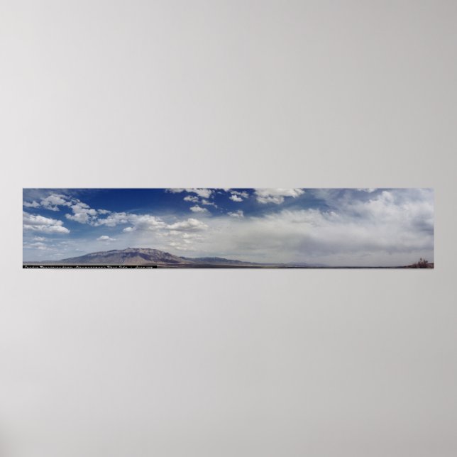 Sandia Berge Panoramasicht Poster (Vorne)
