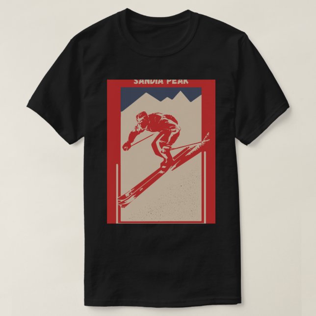 Sandia Peak in Albuquerque, New Mexico, Sandia Mou T-Shirt (Design vorne)