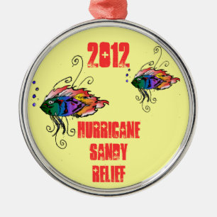 sandige Entlastungsverzierung 2012 des Hurrikans Ornament Aus Metall
