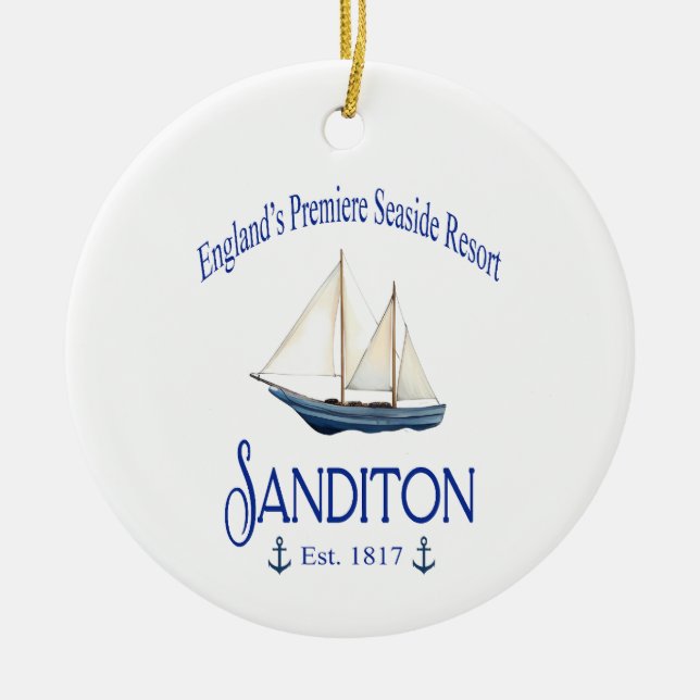 Sanditon Seaside Resort Keramik Ornament (Vorne)