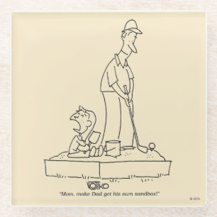 Sandkasten Glasuntersetzer