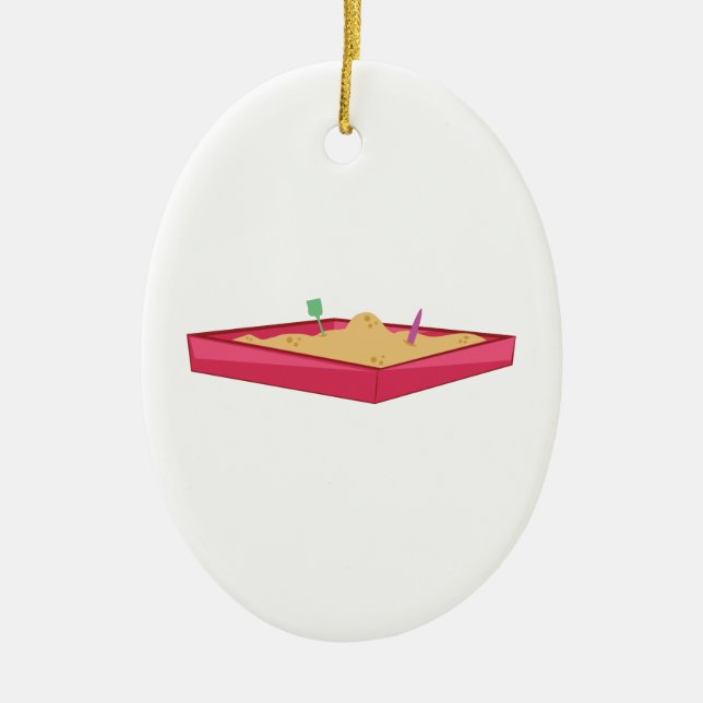 Sandkasten Keramikornament (Vorne)