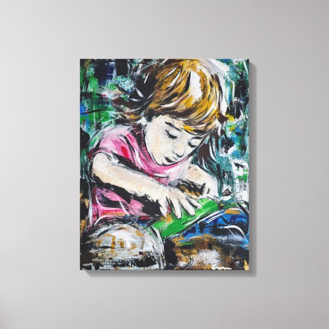 Sandkonzentration Leinwanddruck (Vorderseite)