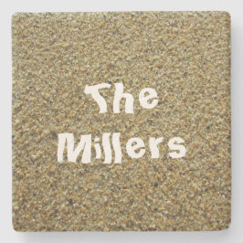 Sandkörner Pazifischer Ozean Küste Beach House Steinuntersetzer