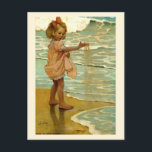 Sandkörner Postkarte<br><div class="desc">Jesse Willcox Smith,  1863-1935,  war eine amerikanische Illustratorin,  die für ihre Arbeit in Zeitschriften wie Ladys Zuhause Journal und für ihre Illustrationen für Kinderbücher bekannt ist. "Little Grains of Sand" wurde 1910 gemalt.</div>