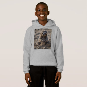 Sandküsten: Baby Sloth Gebäude Sand Castles, Hoodie