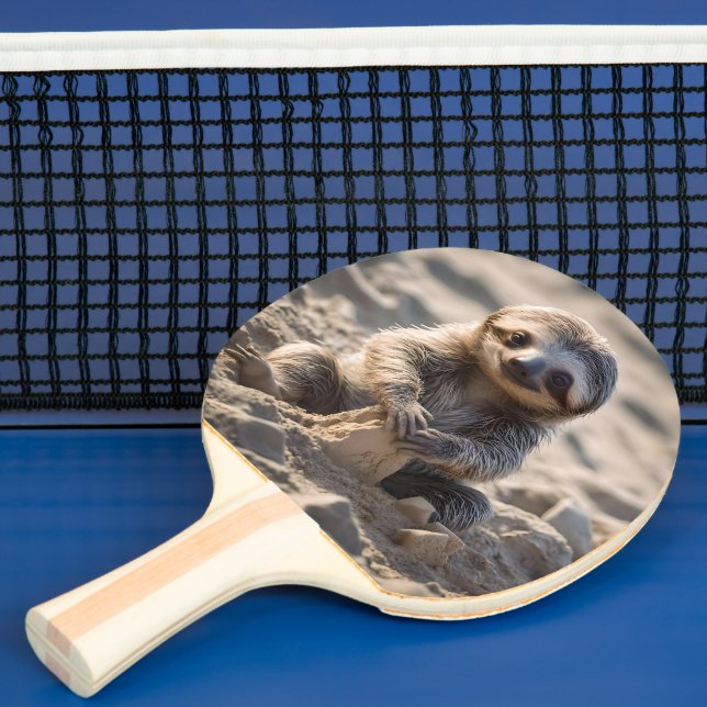 Sandküsten : Baby Sloth Gebäude Sand Castles, Tischtennis Schläger (InSitu)